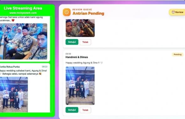 Wedding Live Chat — Platform Interaktif Berkonkurensi Tinggi